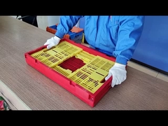 جعبه های ذخیره سازی 48 لیتر جعبه های پلاستیکی قابل جمع و جور جعبه های حمل و نقل قابل جمع و جور جعبه های سبزیجات