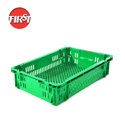 خرید جعبه تولیدی با طراحی شبکه قوی برای حمل و نقل مواد غذایی و محصولات تولید شده اندازه خارجی 690 * 470 * 150mm تولید آنلاین
