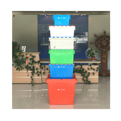 خرید ظرف پلاستیکی قابل انباشت رنگ سفارشی NO قابل تاشو ایده آل برای حرکت و ذخیره سازی تولید آنلاین