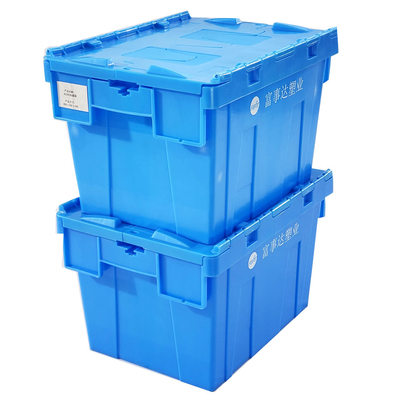 خرید جعبه های پلاستیکی قابل انباشت با بطری های بسته شده با پوشش بیرونی 400*300*260mm تولید آنلاین