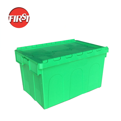 خرید 66L پلاستیک ذخیره سازی با گیره متصل بسته بندی 600 * 400 * 350mm حجم بالا تولید آنلاین