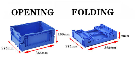 خرید Plastic Foldable Crate Stackable Plastic Moving Crates Logistics Transport Warehouse Plastic Container تولید آنلاین