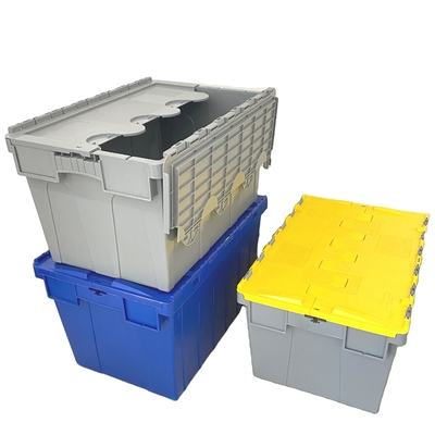 خرید سنگل Tier 23.6x15.7x12.4 Inch Nest Blue Plastic Milk Crate آسان انباشته شدن حرکت تولید آنلاین