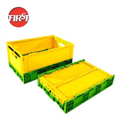 خرید جعبه های پلاستیکی سفارشی قابل تاشو برای زنجیره سرد میوه ها و سبزیجات 508×338×100mm تولید آنلاین