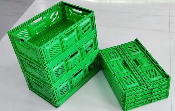 خرید جعبه های پلاستیکی تاشو قابل ذخیره سبزیجات سبد پلاستیکی تاشو قابل جمع کردن تولید آنلاین