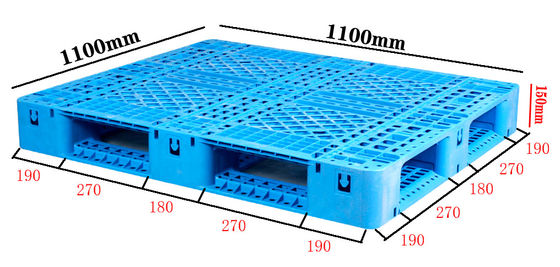 خرید 1100×1100 تولید کننده پالت پلاستیکی پالت های HDPE سنگین OEM سفارشی تولید آنلاین