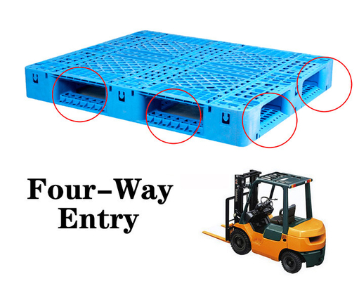 خرید PP Stackable Warehouse heavy duty plastic pallet Four Way Forklift Entry Sustainability تولید آنلاین