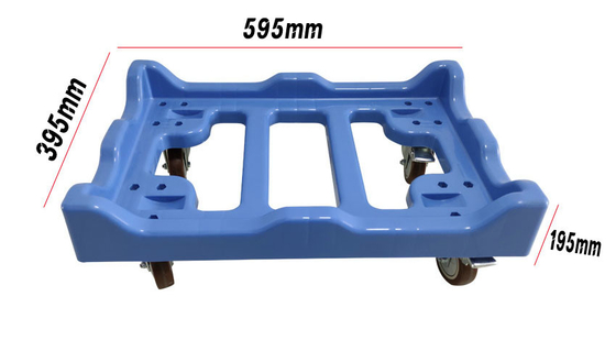 خرید Logistics Stackable Moving Crates Plastic Container Dolly Cart تولید آنلاین