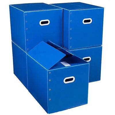 خرید PP Corrugated Foldable Box Recyclable Stackable Coroplast Box Lightweight Warehouse Storage تولید آنلاین