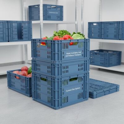 خرید مطابق با ایمنی مواد غذایی و استانداردهای صنعتی جعبه های پلاستیکی سفارشی قابل انعطاف با گزینه های سفارشی سازی اندازه مناسب برای ذخیره سازی مواد غذایی تولید آنلاین