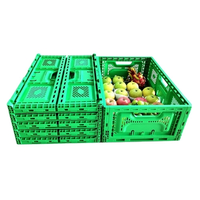 جعبه پلاستیکی قابل جمع و جور برای سوپرمارکت های مزرعه ای قابل جمع و جور 570*370*210mm