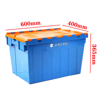 600*400*365mm جعبه های پلاستیکی قابل نصب